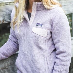 Patagonia Re-tool Snap-T quarter pullover sweater in lavender size XS